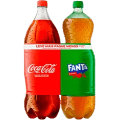 Conjunto Coca-Cola + Fanta Guaraná 2L