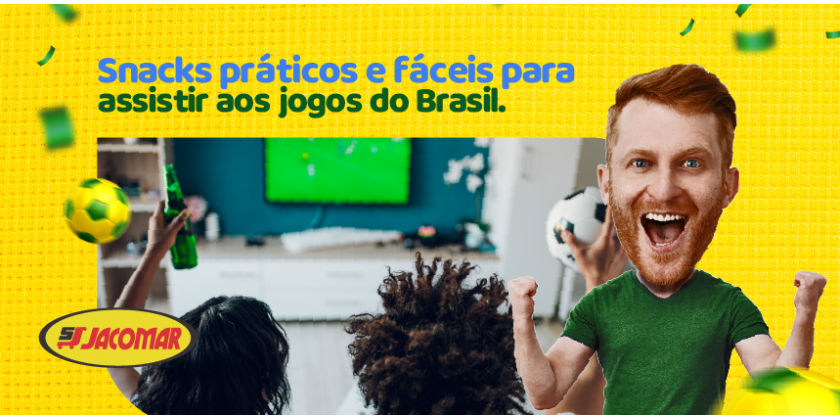 Snacks práticos e fáceis para assistir aos jogos do Brasil 